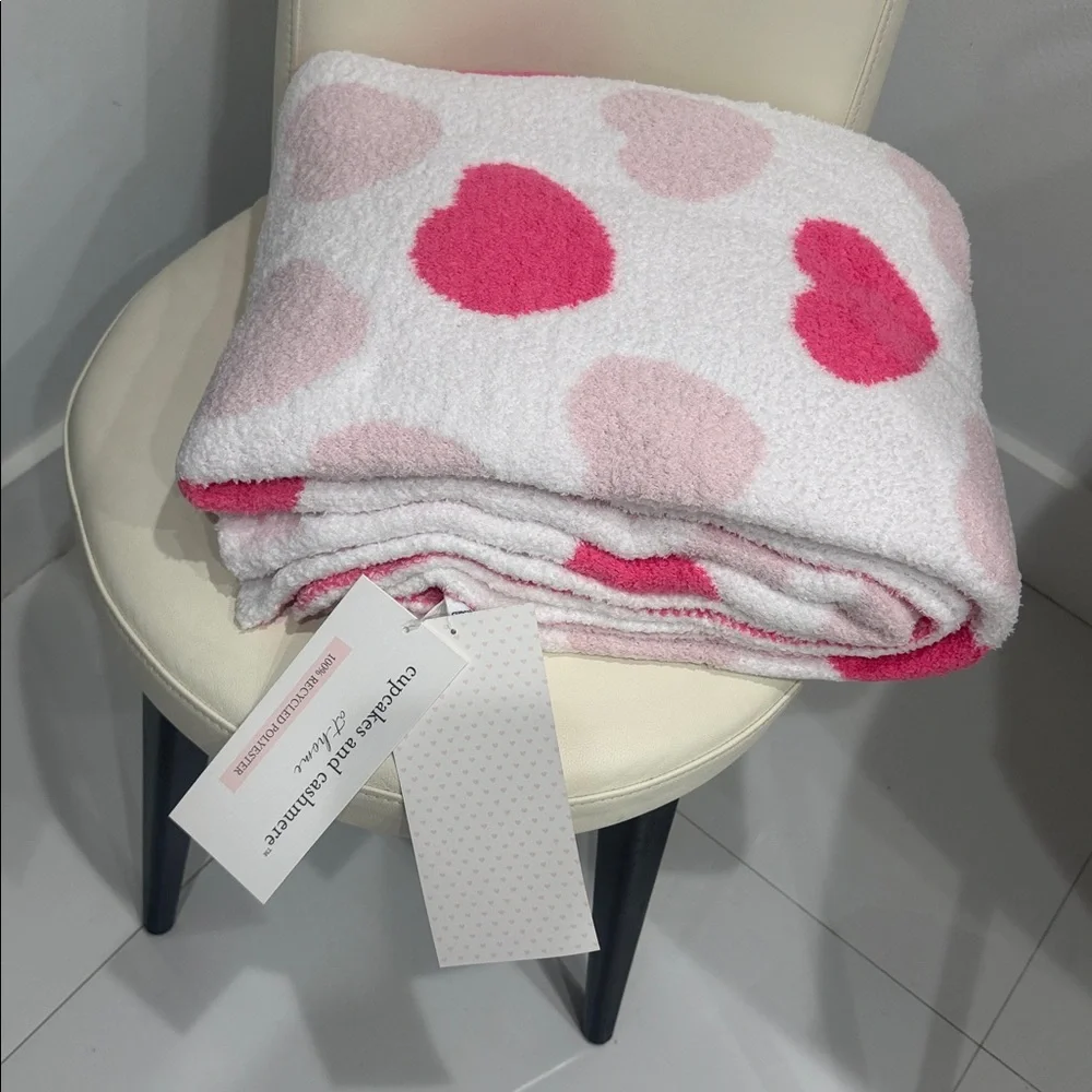 Cupcakes & Cashmere Feather Knit  Pink & White 